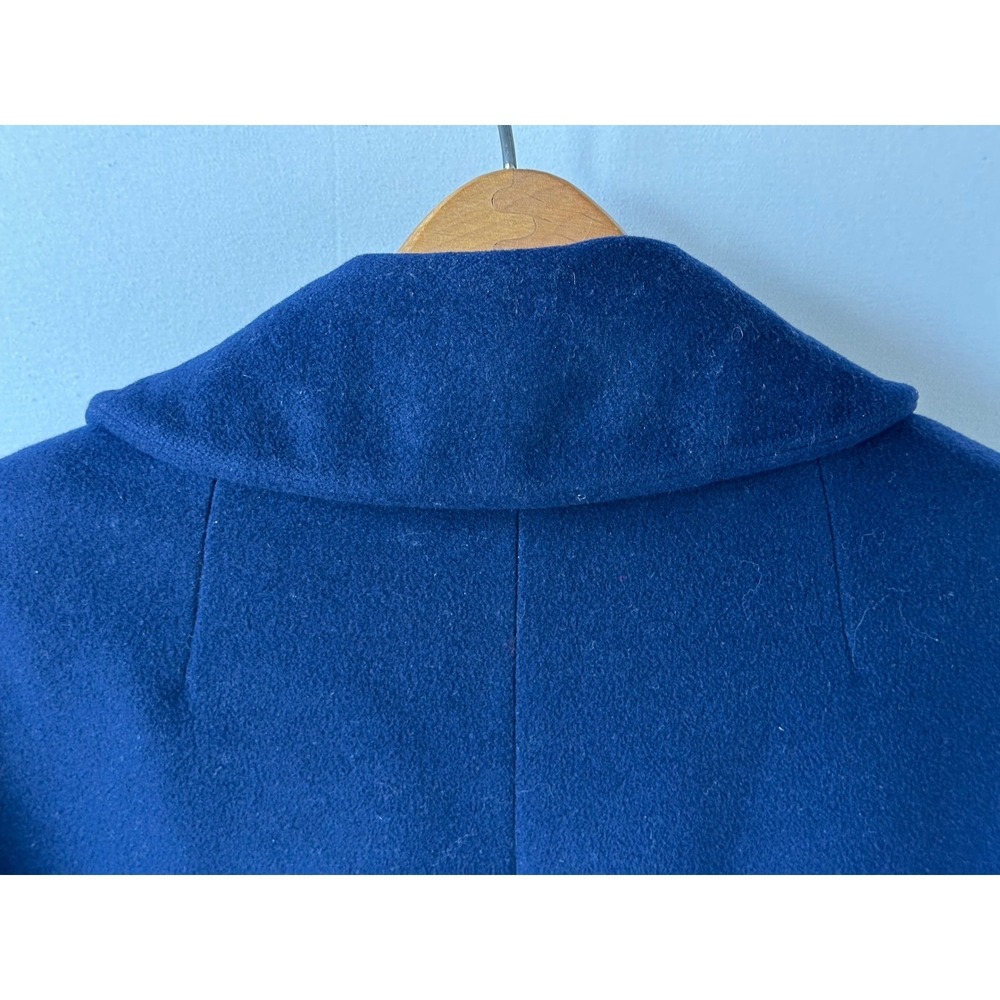 Biarritz Cashmere Swing Coat Vintage Wolf & Dessauer Womens M Navy Blue Good - Picture 3 of 8